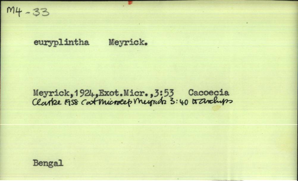 front of card